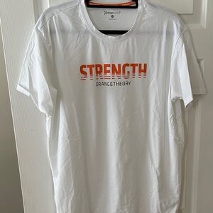 Orangetheory Strength Tee - White and Orange